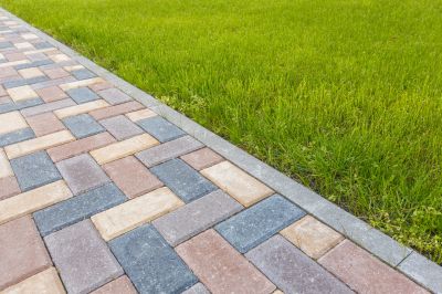 Brick paver pathway