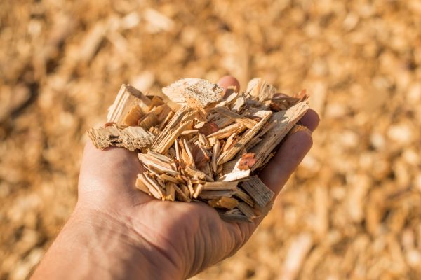 Wood Chips Spreading in American Fork