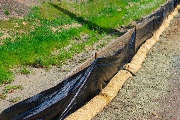 Straw Wattle Installation in American Fork